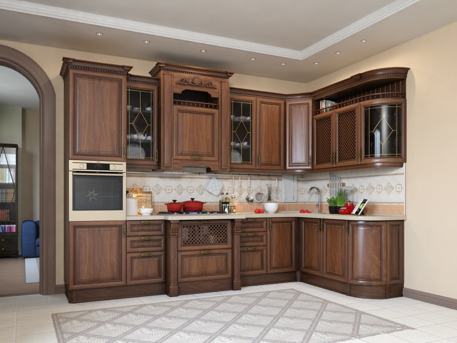 Кухня Валенсия угловая Киргу