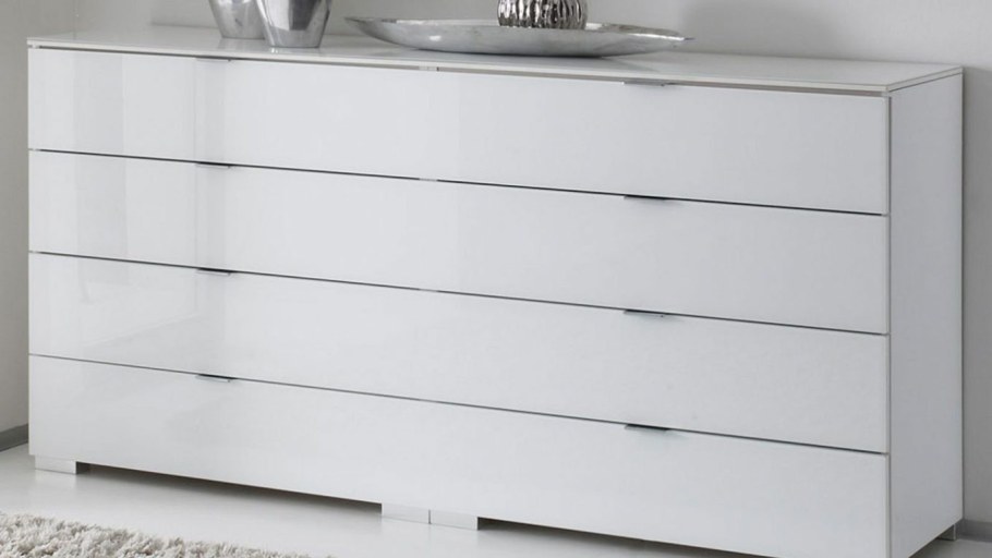 Комод икеа белый глянец