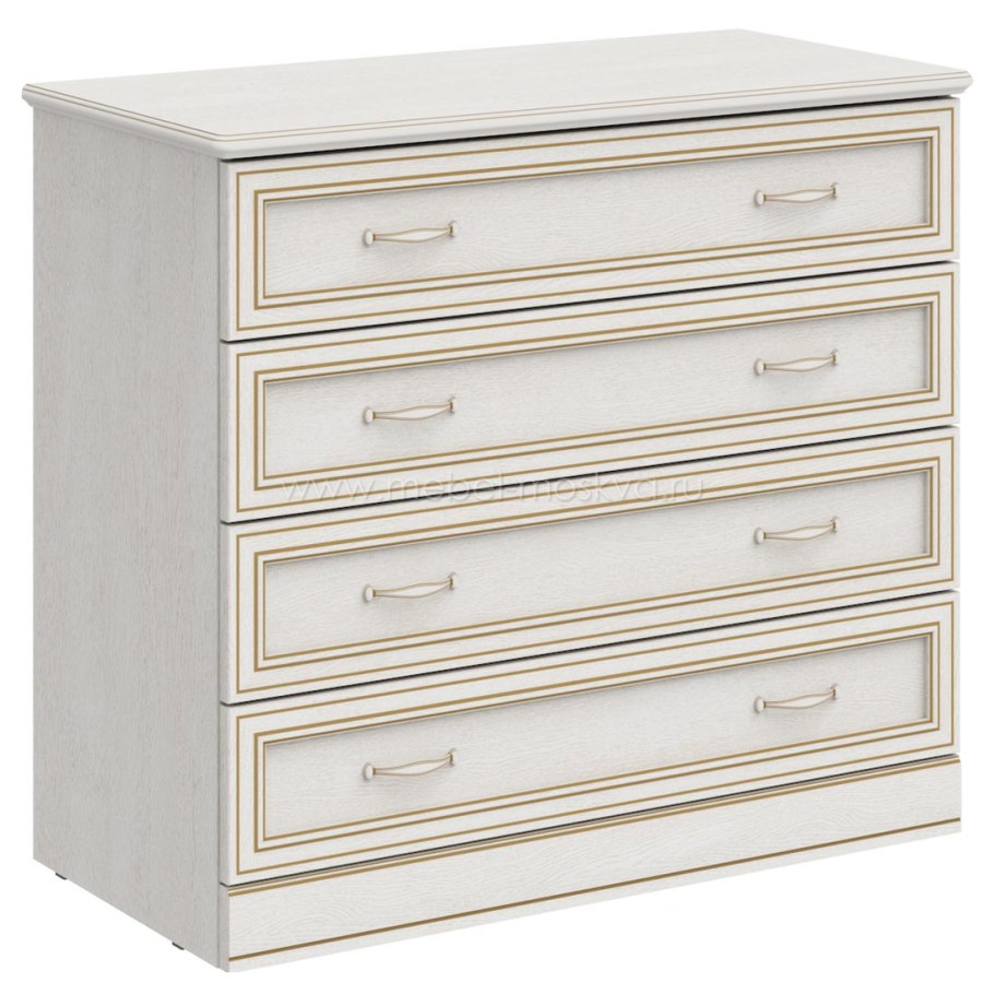 Комод Верди 5 ящиков белый