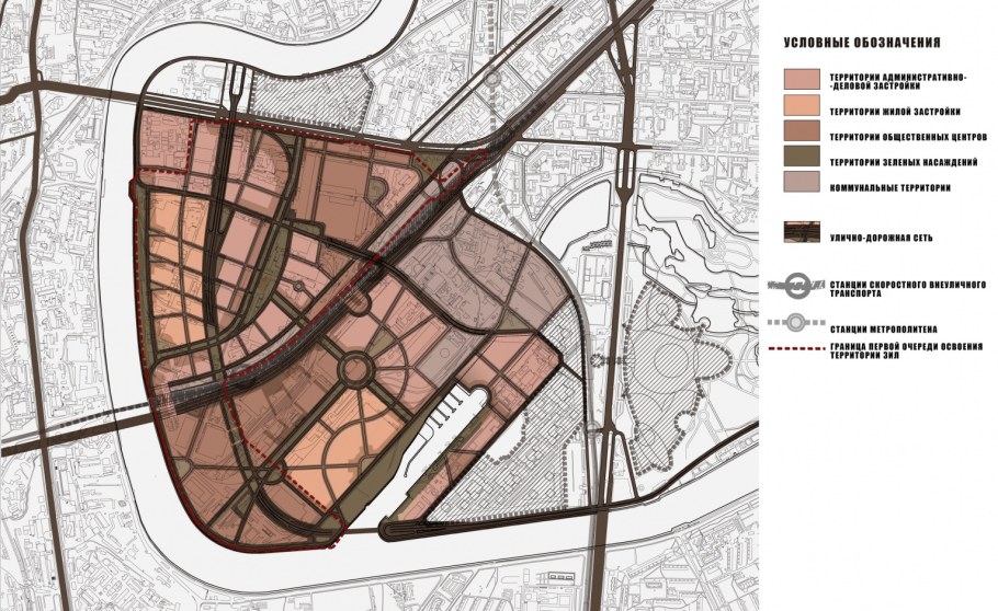План застройки территории завода ЗИЛ
