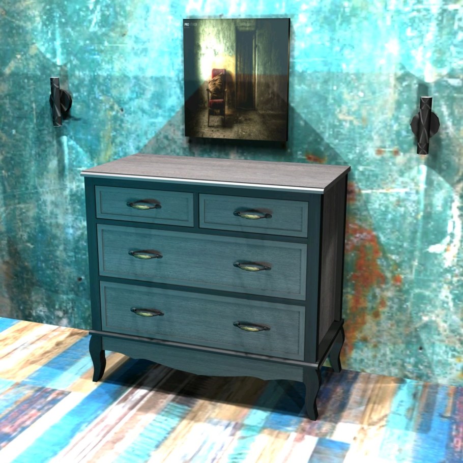 Графитовый комод