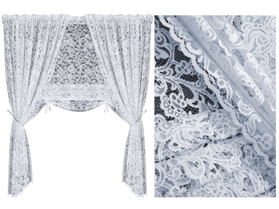 Шторы с кружевом