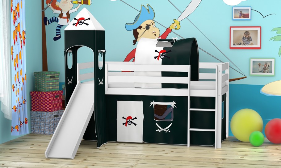 Кровать для мальчика с горкой