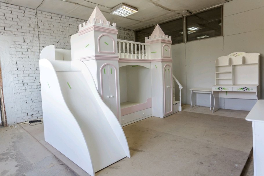 Детская кровать-чердак «Лахти 2.0» с лестницей-комодом