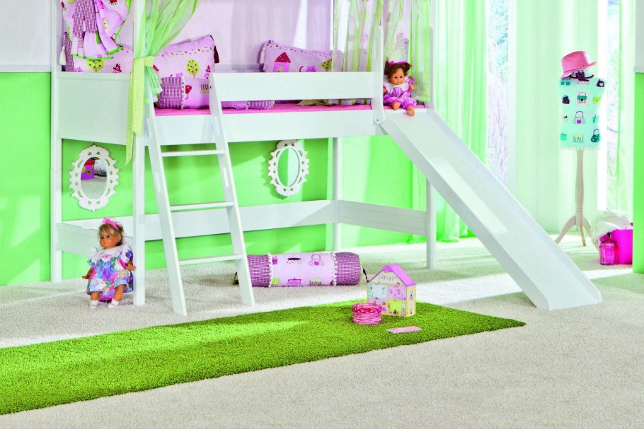 Детская кровать игровая с горкой Cilek Playhouse