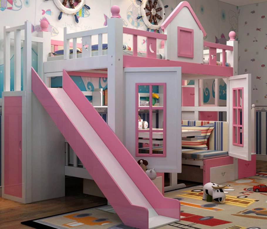 Кровать чердак замок принцессы