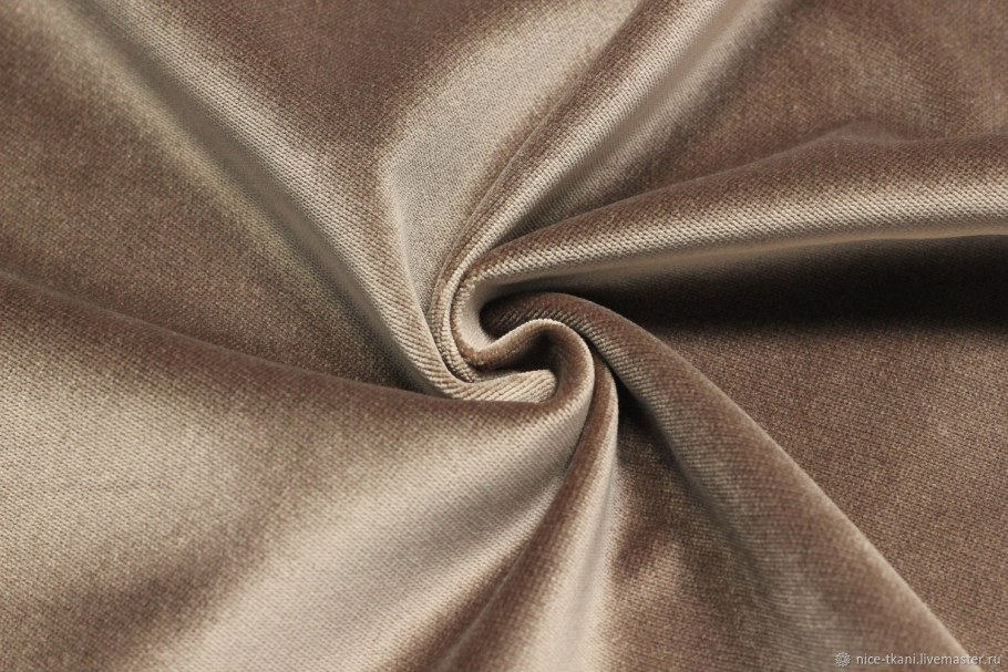 Ткань велюр мокко