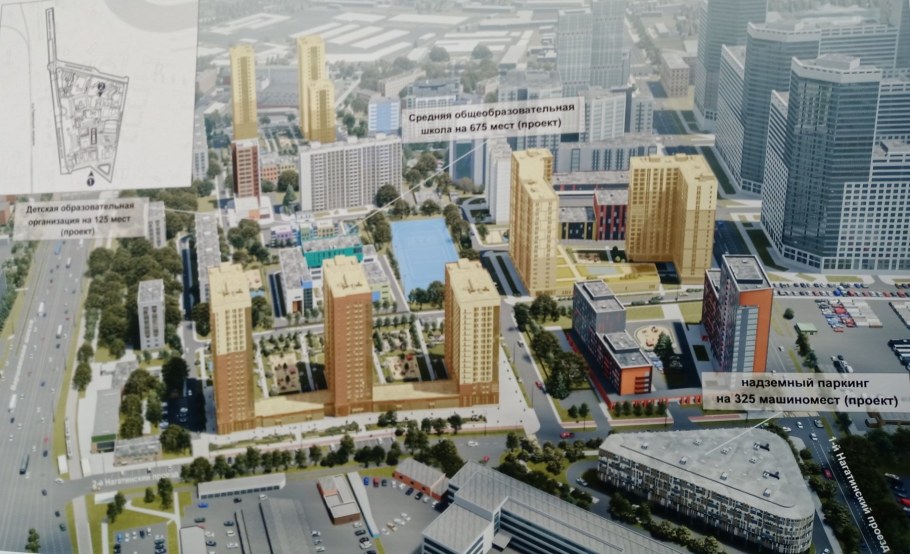 Застройка района Нагатино-Садовники