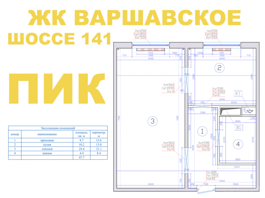 Варшавское шоссе 141 планировки