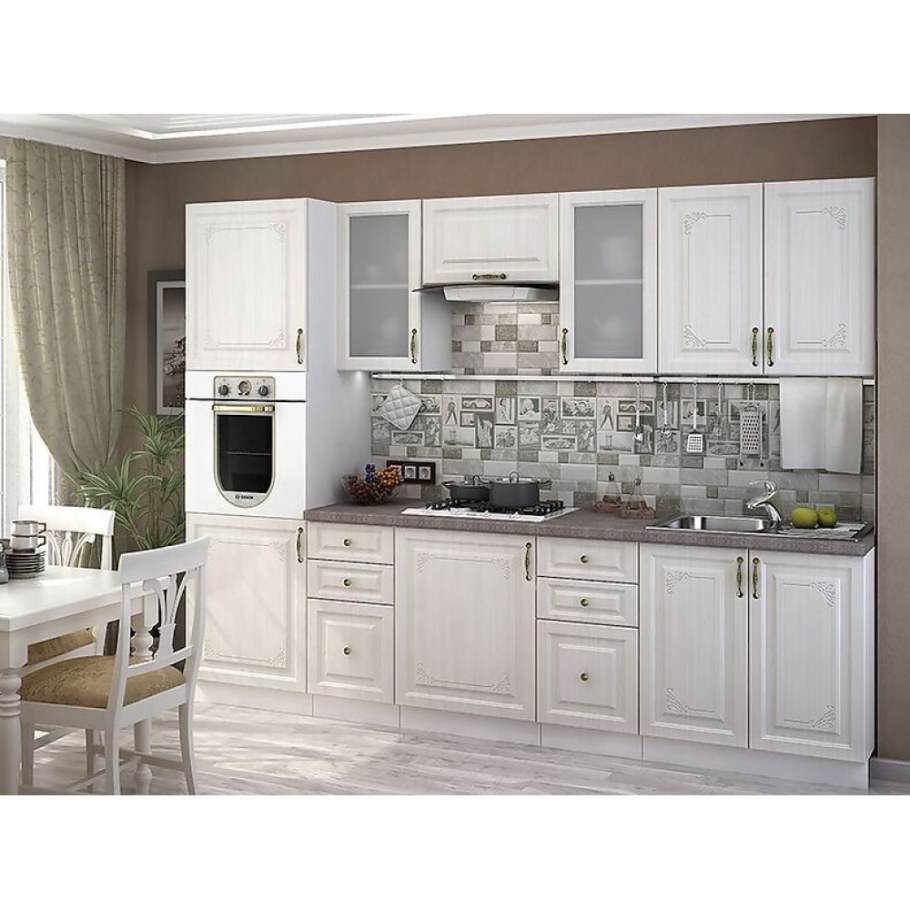 Кухня Виктория угловая белый Сандал