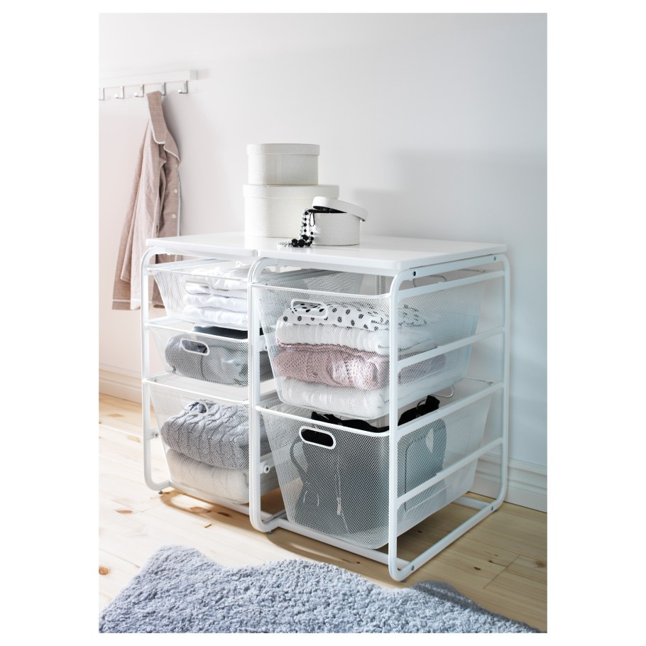 АЛЬГОТ рама/2 сетчатые корзины/верхн полка