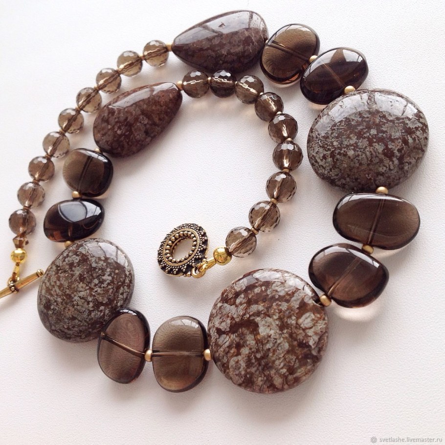 Раухтопаз и яшма