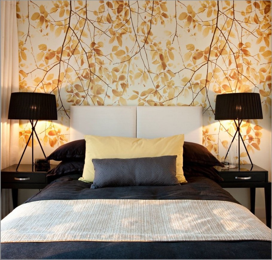 Обои на стену в спальню