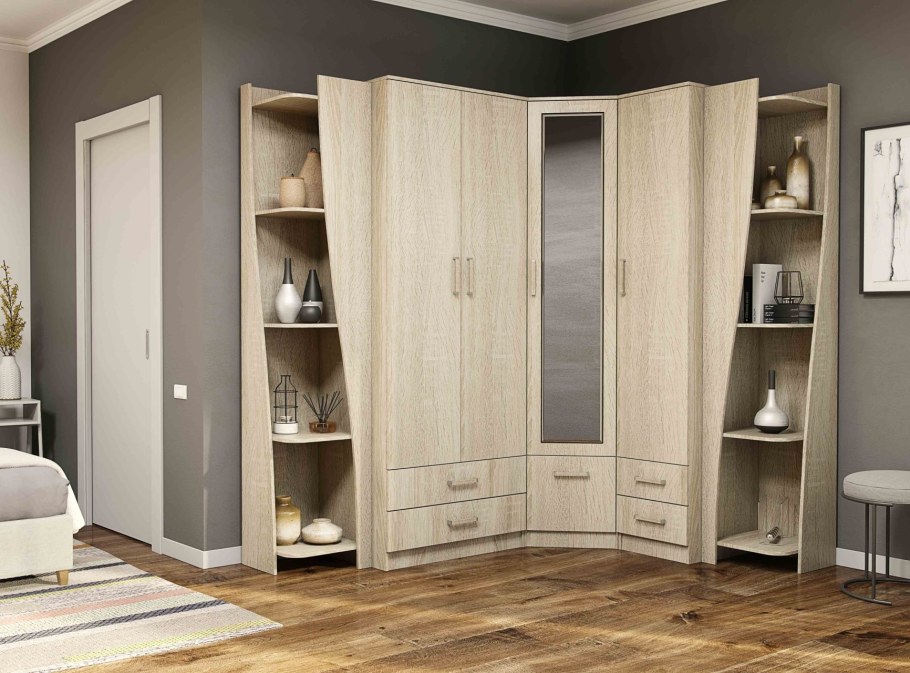 Мебельная фабрика Пеликан шкаф угловой Престиж