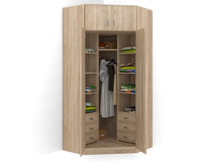 Шкаф распашной угловой Alisa-14