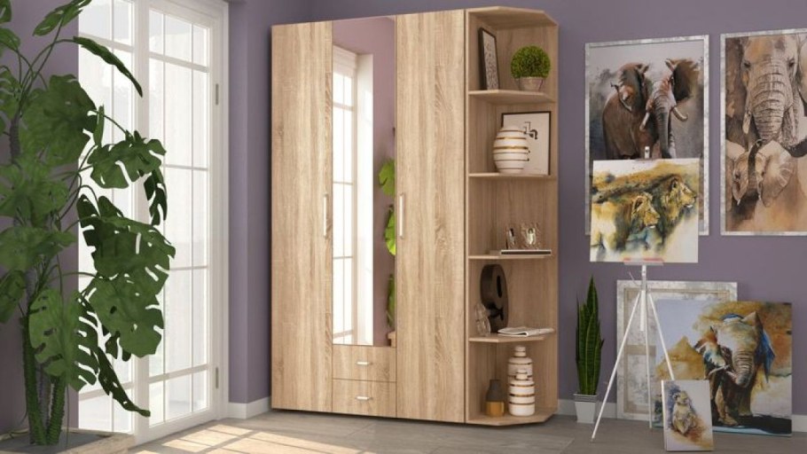 Угловой шкаф хофф дуб сонома