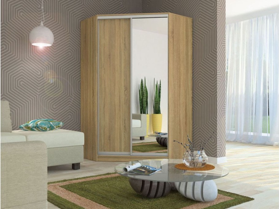 Шкаф купе Мираж дуб сонома