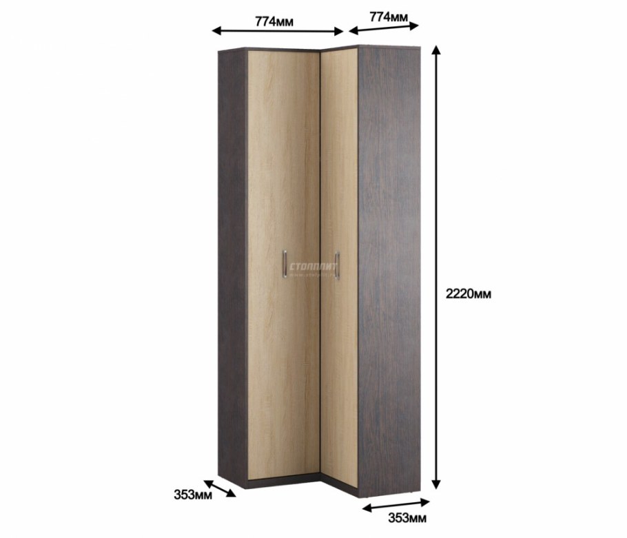 Афина сб-2233 шкаф угловой