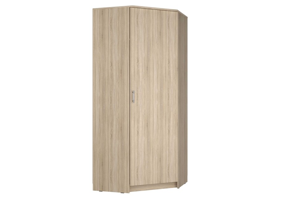 Шкаф угловой Шу 2100х900х900 дуб выбеленный корпус Венгер сборка