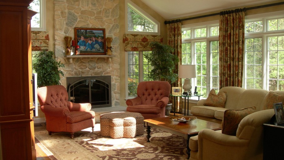 Гостиная в коттедже