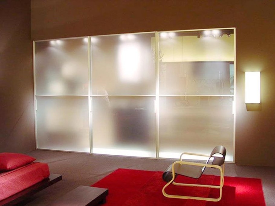 Матовая стеклянная перегородка