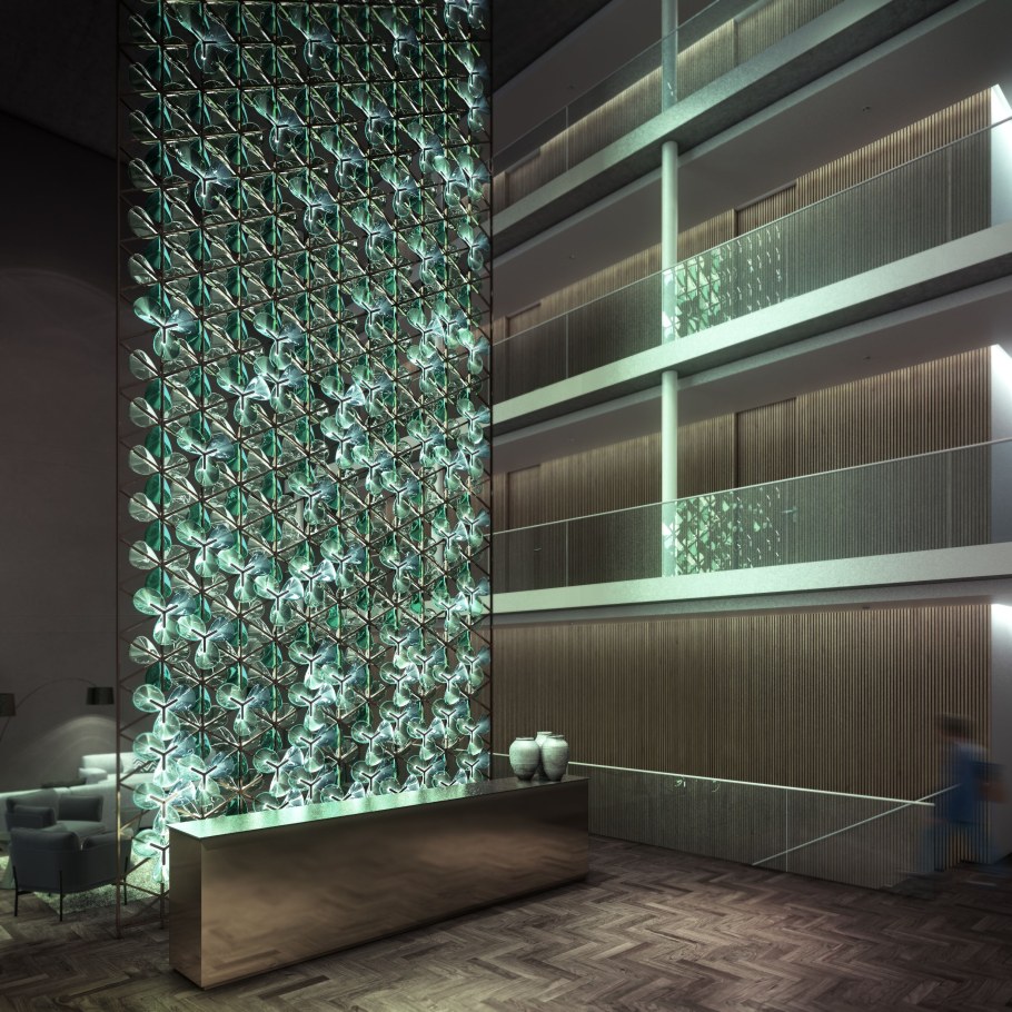 Стена из стекла в интерьере