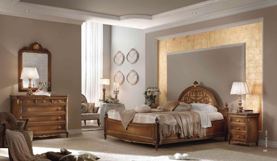 Итальянские спальни в классическом стиле