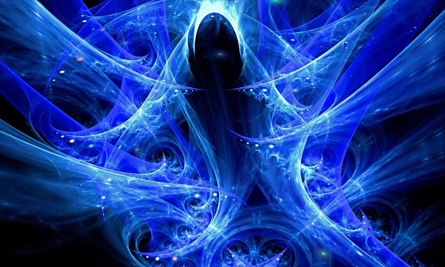 Абстракция синий цвет