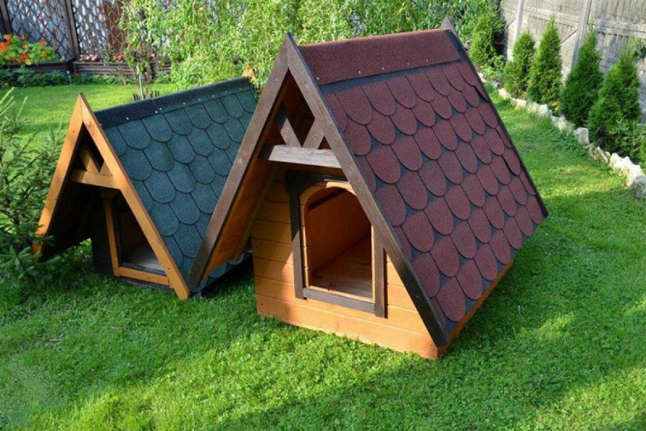 Собака с конурой