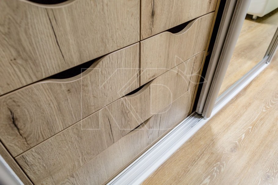 Шкаф купе дуб Галифакс олово