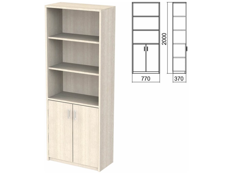 Стеллаж Арго 770х370х2000, бук