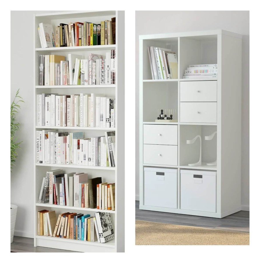 Билли стеллаж белый 80x28x202