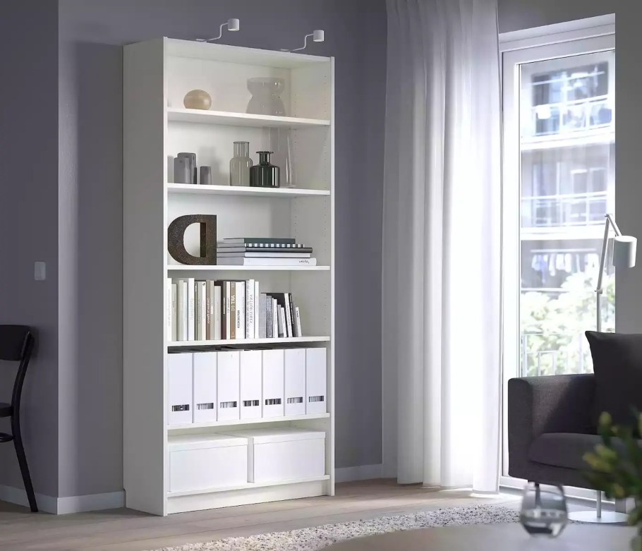 Billy Билли / OXBERG ОКСБЕРГ стеллаж, белый80x30x202 см