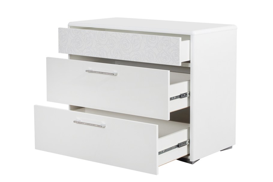 Комод Амели белый глянец