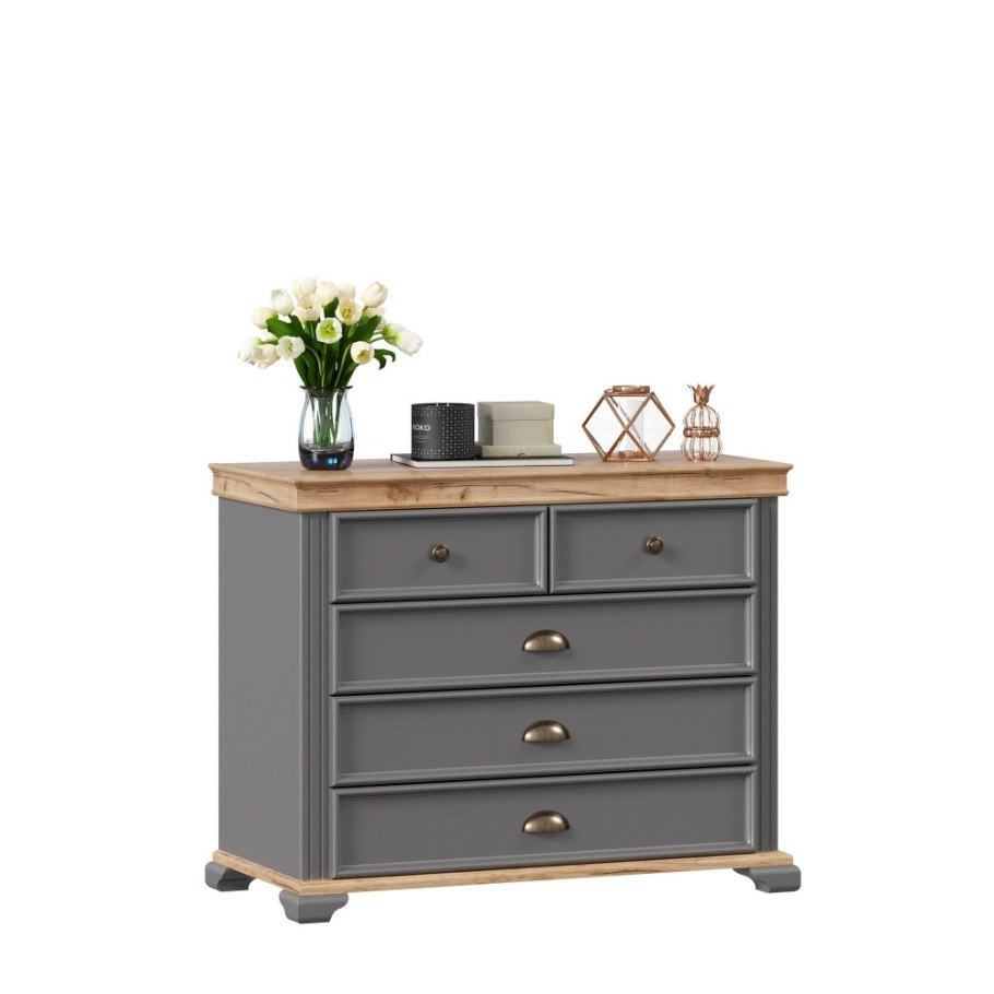 Комод Амели Оникс серый