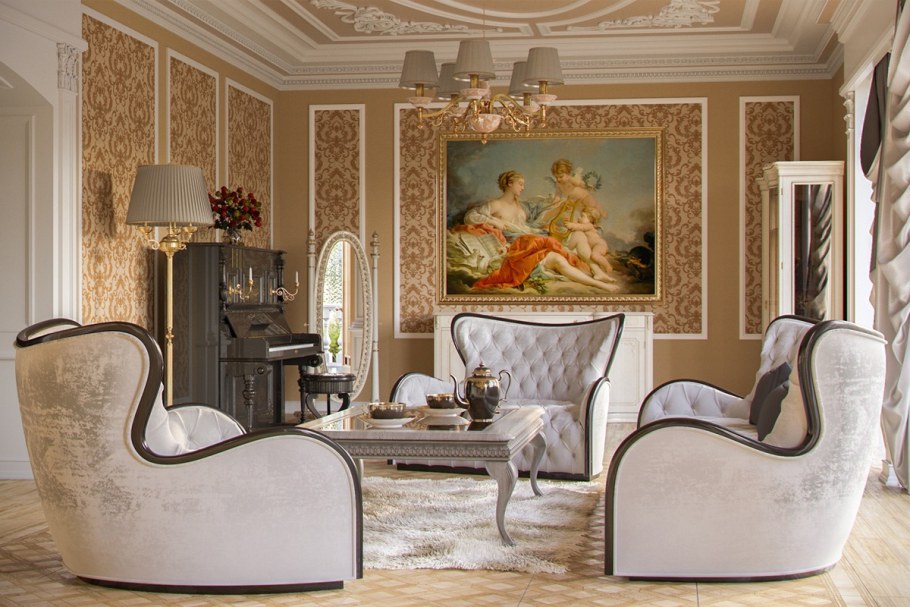 Картины в классическом интерьере