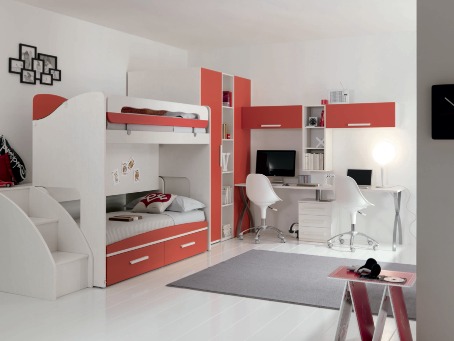 Комната с двухъярусной кроватью