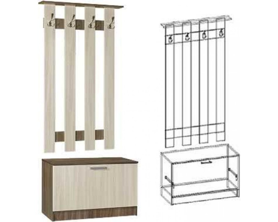 Вешалка с тумбой Машенька