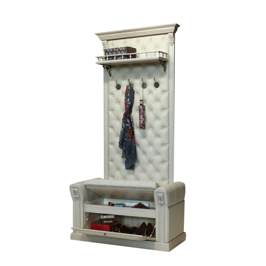 Вешалка с обувницей в прихожую