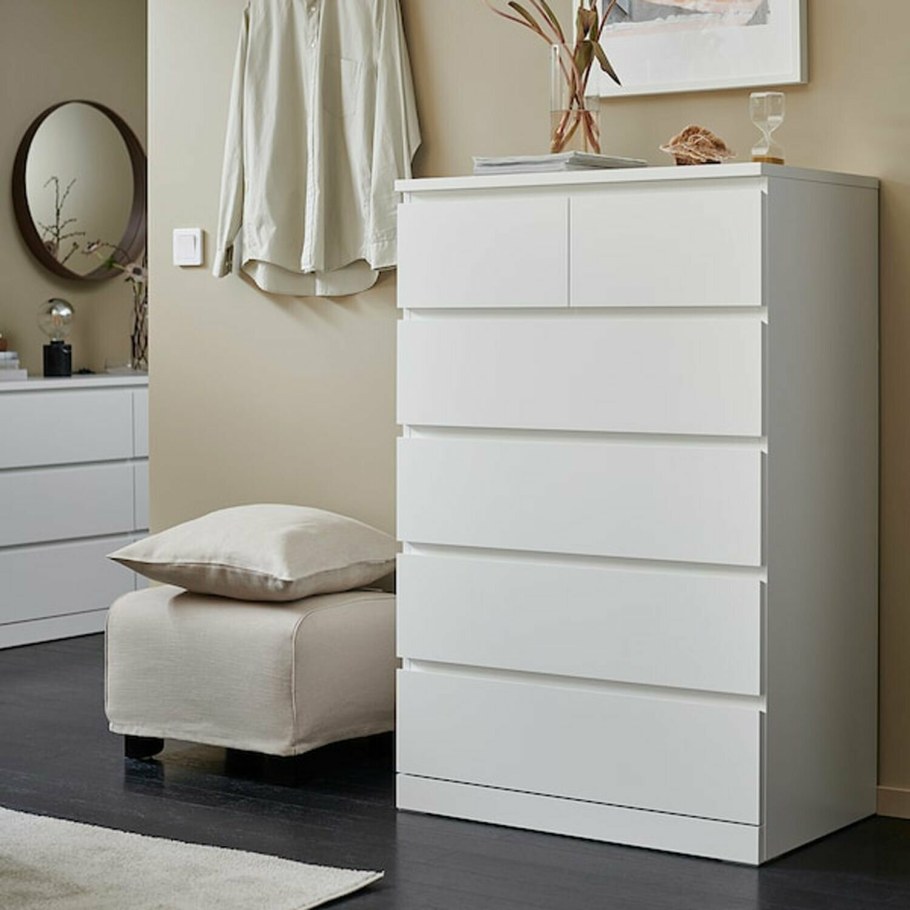 Комод икеа МАЛЬМ 6 ящиков
