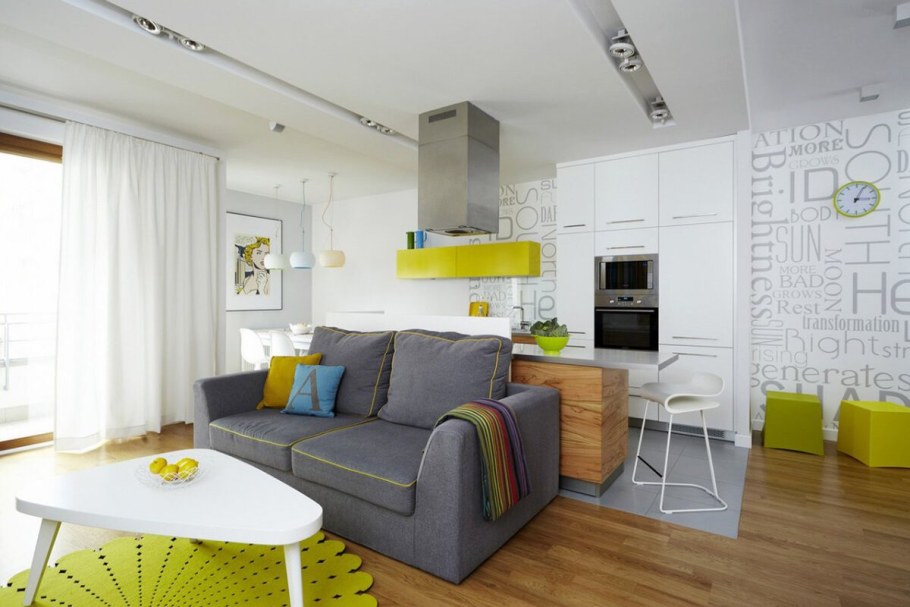 Кухня с гостинной 25кв м интерьер планировка