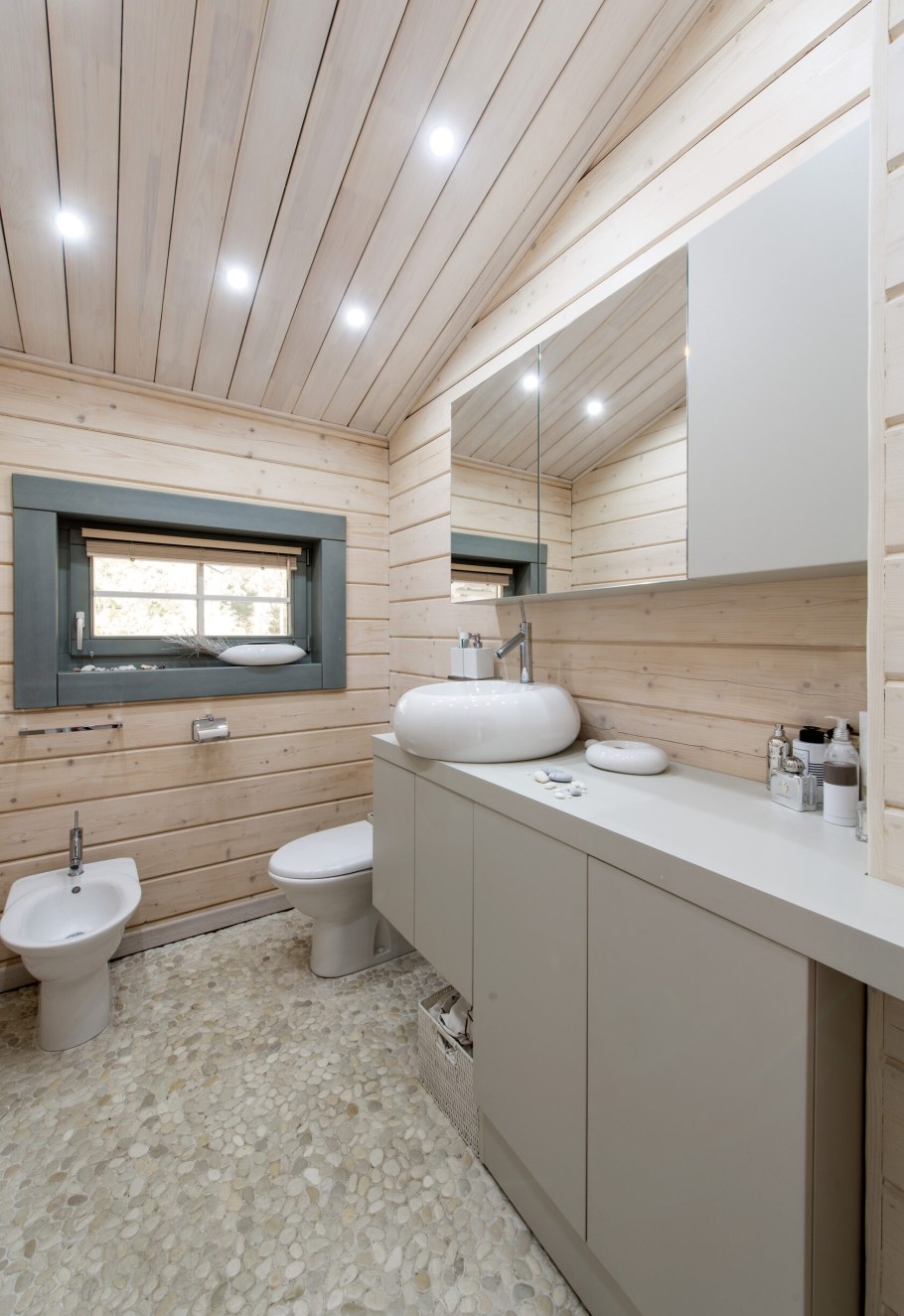 Ванная комната имитация бруса