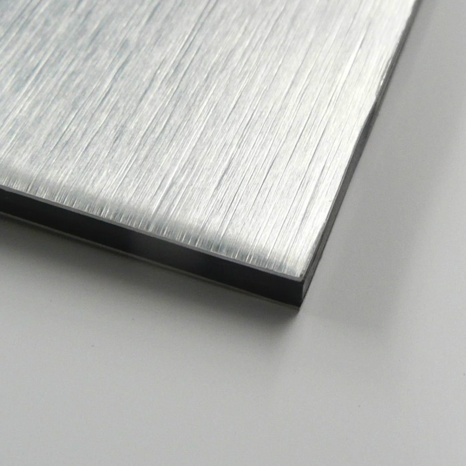 Композит 3мм 9931 алюминий царапанный