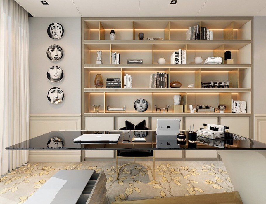 Встроенный стеллаж