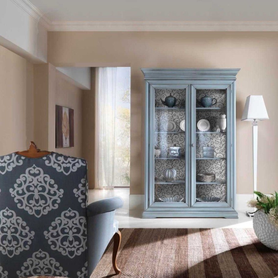 Шкаф-витрина для гостиной Джульетта 2 Бигарден