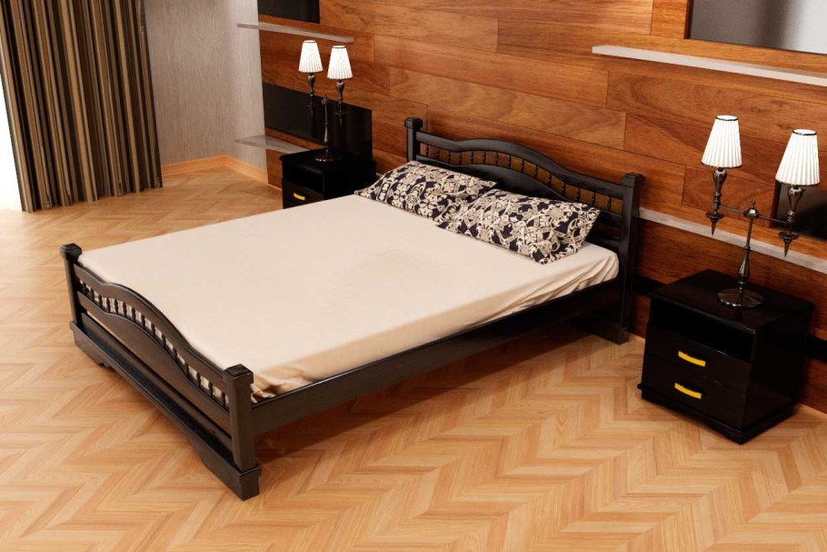 Кровать дерево венге 2