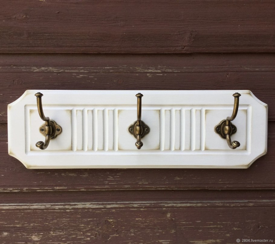 Вешалка настенная Прованс белая