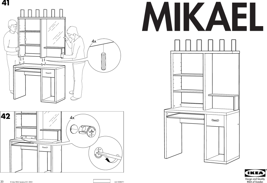 Стол Mikael ikea