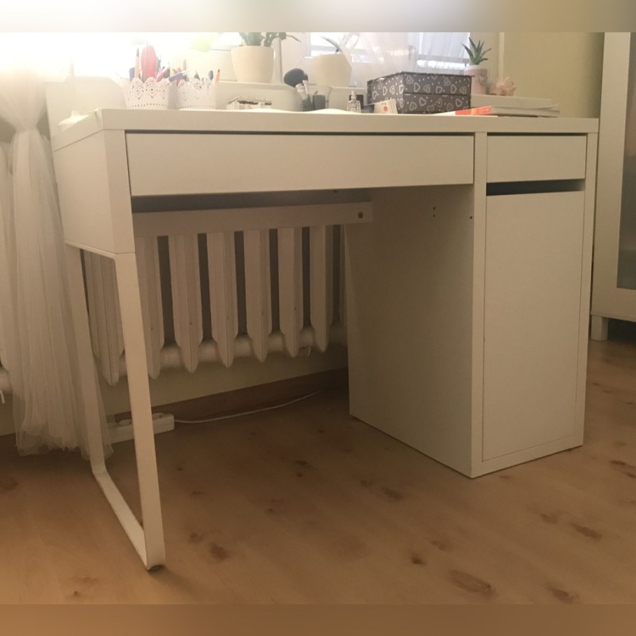 Стол икеа микке Пис стол 105х50 белый артикул 003.739.19