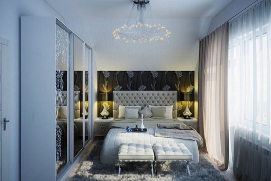 Пятиугольная спальня